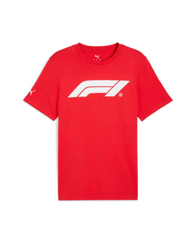 Koszulka męska Puma F1 ESS LOGO TEE 63326403 Czerwona - Sklep online Mastersport