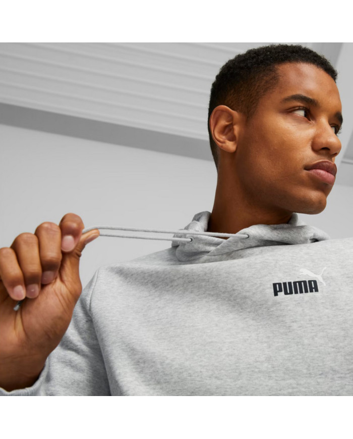 Bluza męska Puma ESS+ 2 COL SMALL LOGO HOODIE FL 67447104 Szara - Sklep online Mastersport