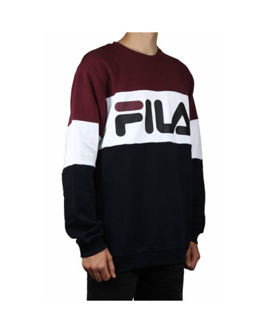 Bluza męska Fila STRAIGHT BLOCKED CREW 681255A815 Czarna - Sklep online Mastersport