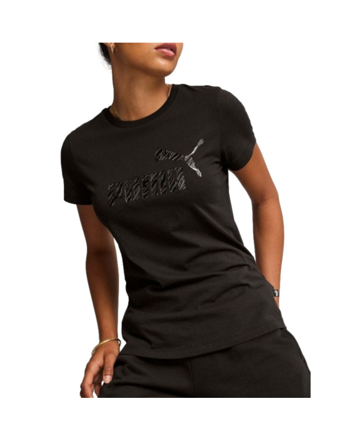 Koszulka damska Puma ESS+ ANIMAL TEE 68149001 Czarna - Sklep online Mastersport