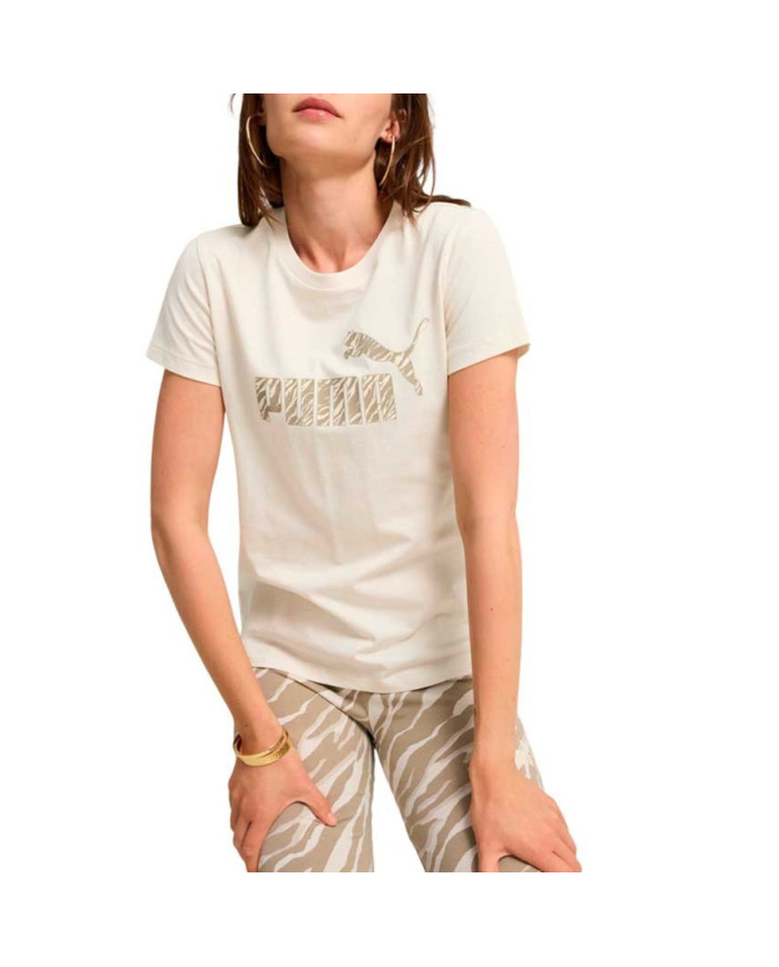 Koszulka damska Puma ESS+ ANIMAL TEE 68149087 Beżowa - Sklep online Mastersport