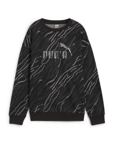 Bluza damska Puma ESS+ ANIMAL AOP CREW FL 68149101 Czarna - Sklep online Mastersport
