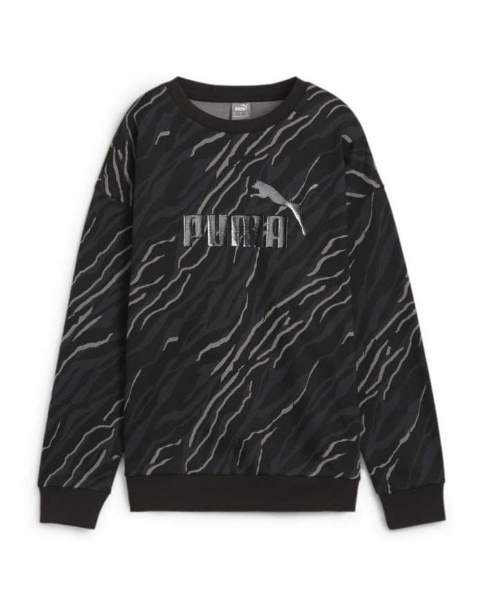 Bluza damska Puma ESS+ ANIMAL AOP CREW FL 68149101 Czarna - Sklep online Mastersport