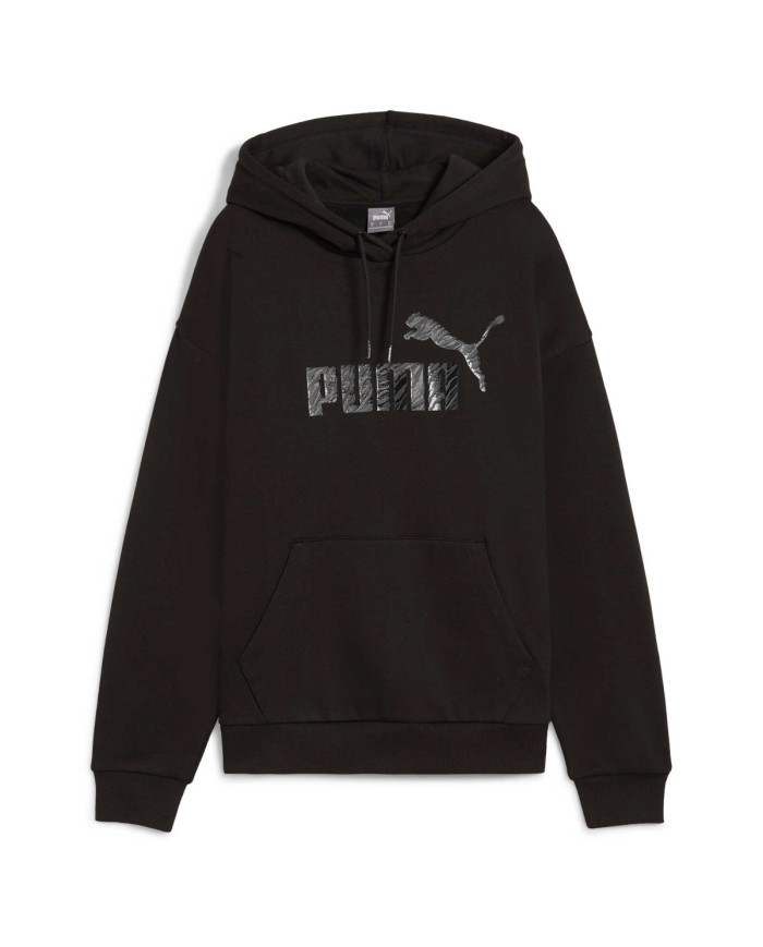 Bluza damska Puma ESS+ ANIMAL HOODIE 68149201 Czarna - Sklep online Mastersport