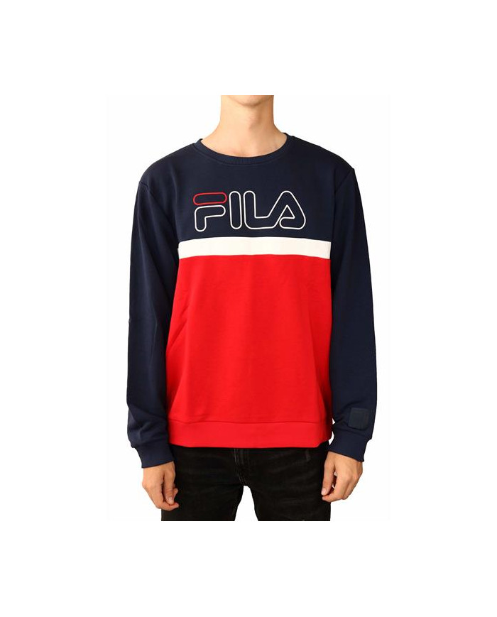 Bluza męska Fila LAURUS CREW SWEAT 683182R69 Niebieska - Sklep online Mastersport