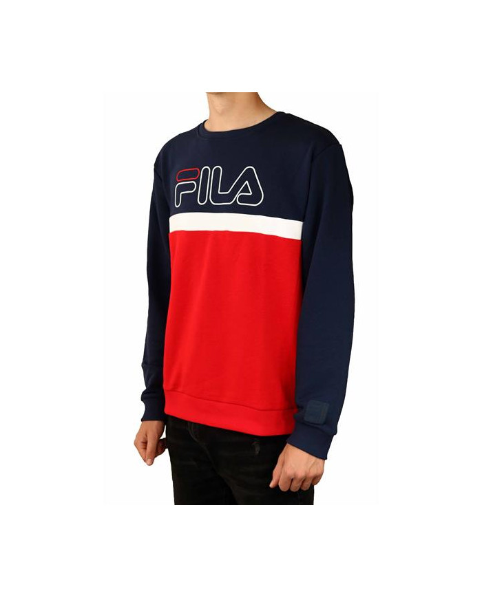 Bluza męska Fila LAURUS CREW SWEAT 683182R69 Niebieska - Sklep online Mastersport