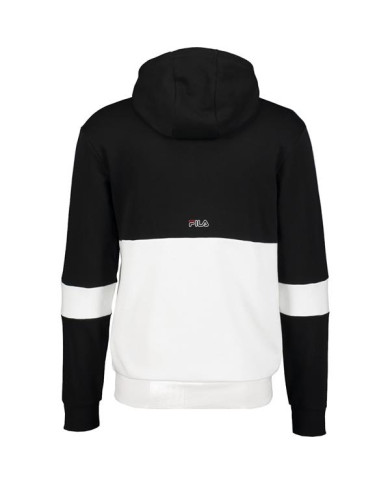 Bluza męska Fila JADON BLOCKED TAPE HOODY 683255E09 Czarna - Sklep online Mastersport
