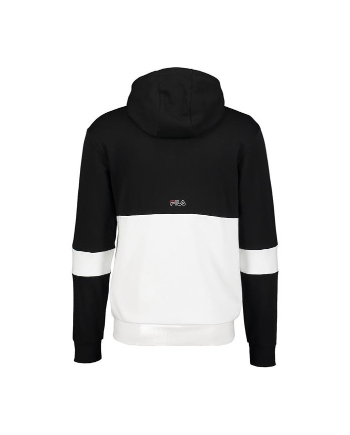 Bluza męska Fila JADON BLOCKED TAPE HOODY 683255E09 Czarna - Sklep online Mastersport