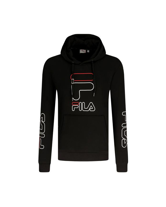 Bluza męska Fila JANKO GRAPHIC HOODY 683273002 Czarna - Sklep online Mastersport