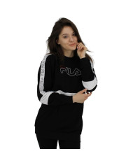 Bluza damska Fila JACKI TAPED CREW SWEAT W 683282E09 Czarna - Sklep online Mastersport