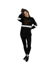 Bluza damska Fila JACKI TAPED CREW SWEAT W 683282E09 Czarna - Sklep online Mastersport