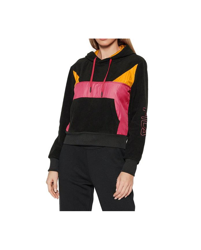 Bluza damska Fila PIPPA CROPPED HOODY W 683438A273 Czarna - Sklep online Mastersport
