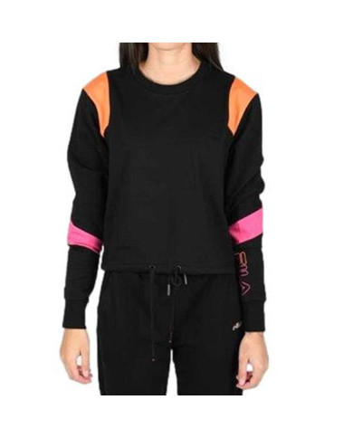 Bluza damska Fila PITA CROPPED CREW W 683442A273 Czarna - Sklep online Mastersport