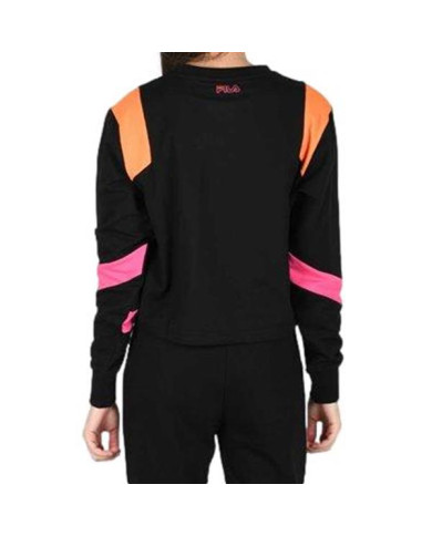 Bluza damska Fila PITA CROPPED CREW W 683442A273 Czarna - Sklep online Mastersport
