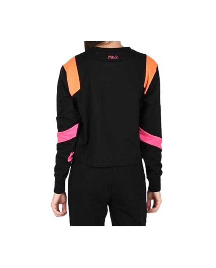 Bluza damska Fila PITA CROPPED CREW W 683442A273 Czarna - Sklep online Mastersport