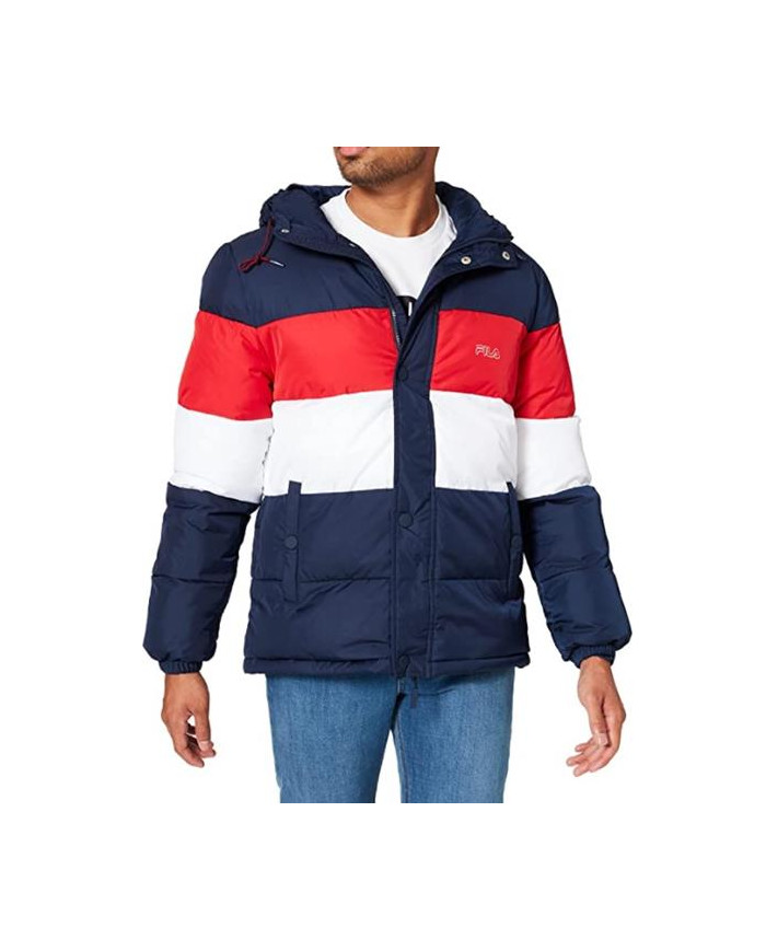 Kurtka męska Fila PIRRO BLOCKED PUFF JKT M 683457G06 Niebieska - Sklep online Mastersport