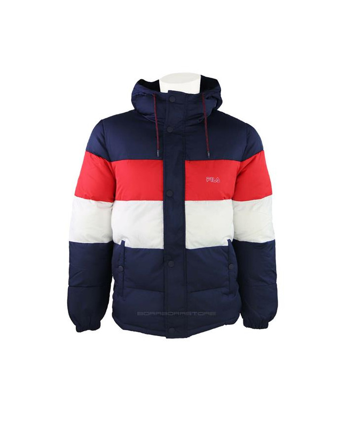 Kurtka męska Fila PIRRO BLOCKED PUFF JKT M 683457G06 Niebieska - Sklep online Mastersport