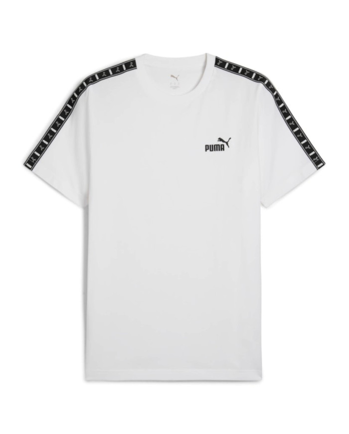 Koszulka męska Puma ESS TAPE TEE 68467402 Biała - Sklep online Mastersport
