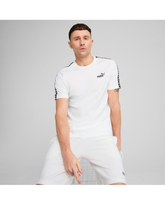 Koszulka męska Puma ESS TAPE TEE 68467402 Biała - Sklep online Mastersport