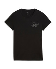 Koszulka damska Puma ESS SCRIPT TEE 68498201 Czarna - Sklep online Mastersport