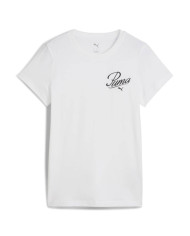 Koszulka damska Puma ESS SCRIPT TEE 68498202 Biała - Sklep online Mastersport