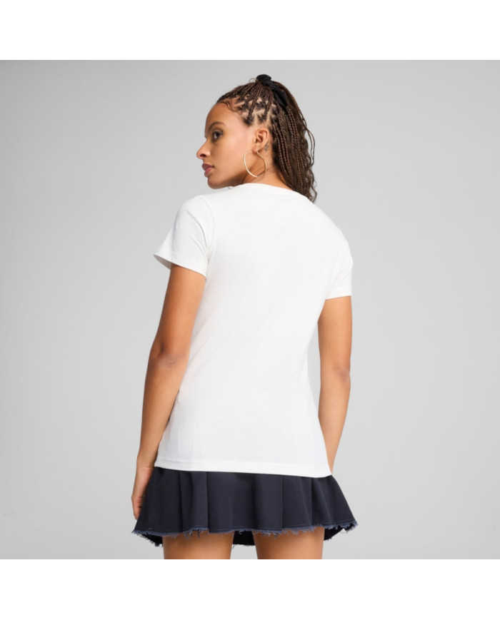 Koszulka damska Puma ESS SCRIPT TEE 68498202 Biała - Sklep online Mastersport