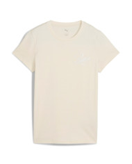 Koszulka damska Puma ESS SCRIPT TEE 68498287 Beżowa - Sklep online Mastersport