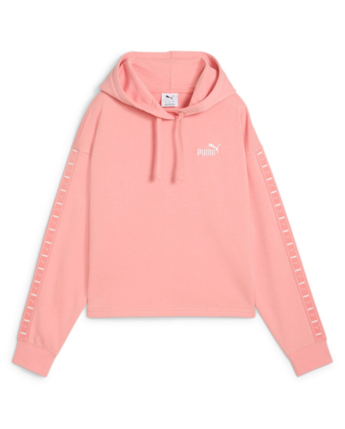 Bluza damska Puma ESS TAPE COMFORT CROP HOODIE TR 68501118 Różowa - Sklep online Mastersport
