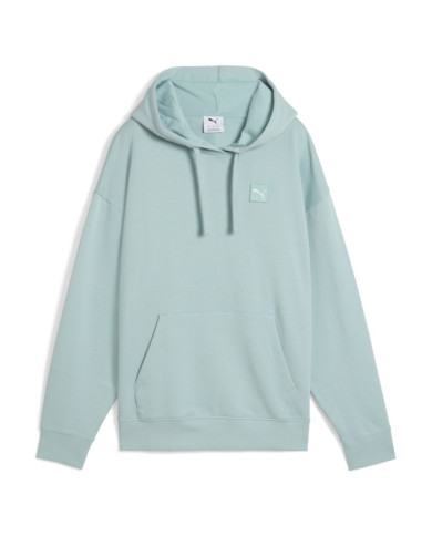 Bluza damska Puma ESS ELEVATED COMFORT HOODIE TR 68501867 Zielona - Sklep online Mastersport
