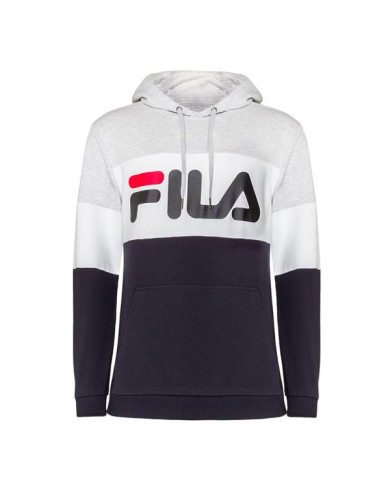 Bluza męska Fila NIGHT BLOOCKED HOODY M 687001A220 Szara - Sklep online Mastersport
