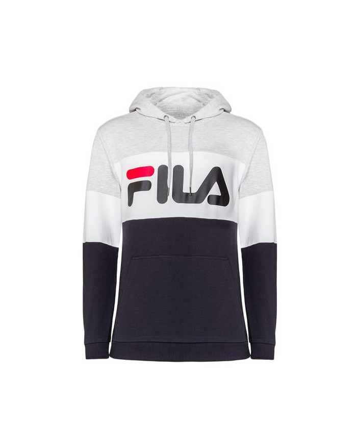 Bluza męska Fila NIGHT BLOOCKED HOODY M 687001A220 Szara - Sklep online Mastersport