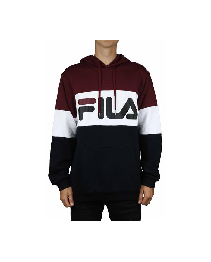 Bluza męska Fila NIGHT BLOOCKED HOODY M 687001A815 Czarna - Sklep online Mastersport