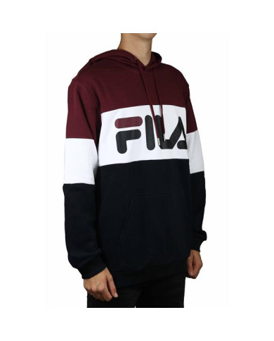 Bluza męska Fila NIGHT BLOOCKED HOODY M 687001A815 Czarna - Sklep online Mastersport