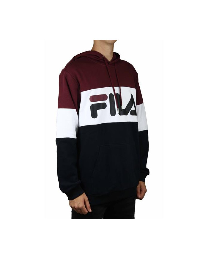 Bluza męska Fila NIGHT BLOOCKED HOODY M 687001A815 Czarna - Sklep online Mastersport