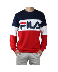 Bluza męska Fila STRAIGHT BLOCKED CREW 688050R69 Czerwona - Sklep online Mastersport