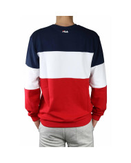 Bluza męska Fila STRAIGHT BLOCKED CREW 688050R69 Czerwona - Sklep online Mastersport