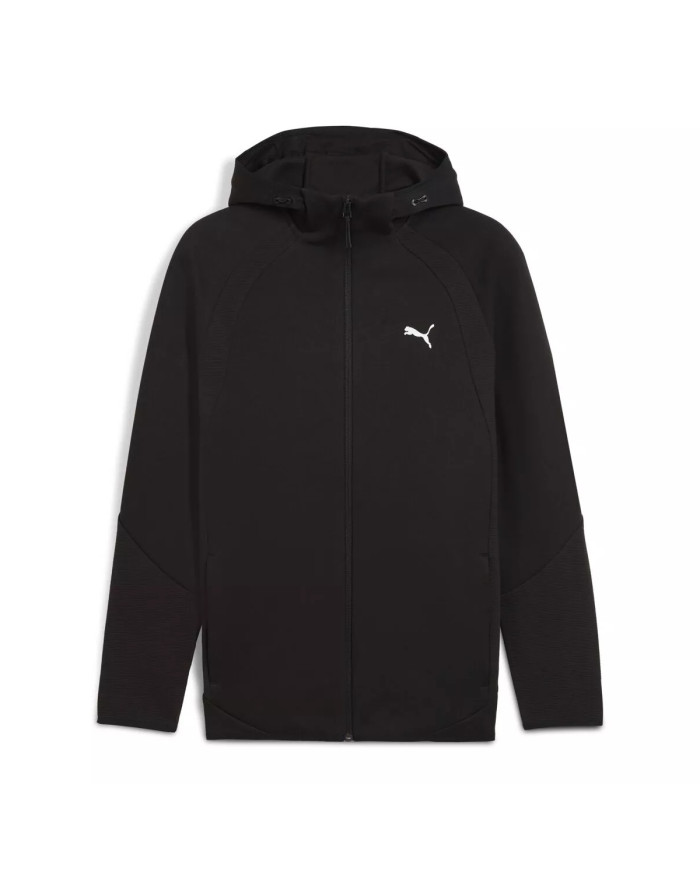 Bluza męska Puma EVOSTRIPE FZ HOODIE DK 68823101 Czarna - Sklep online Mastersport