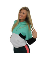 Bluza damska Fila AMYA CROPPED HOODY 688483B121 Turkusowa - Sklep online Mastersport