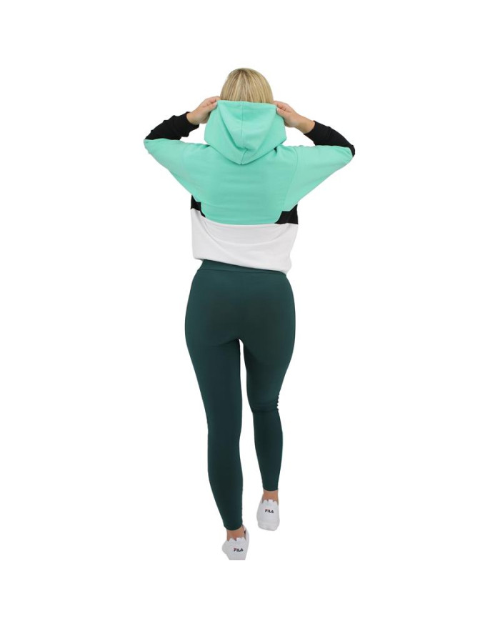 Bluza damska Fila AMYA CROPPED HOODY 688483B121 Turkusowa - Sklep online Mastersport