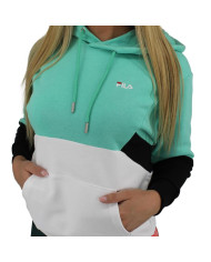 Bluza damska Fila AMYA CROPPED HOODY 688483B121 Turkusowa - Sklep online Mastersport