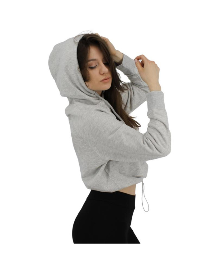 Bluza damska Fila ELAXI CROPPED HOODY W 688570B13 Szara - Sklep online Mastersport