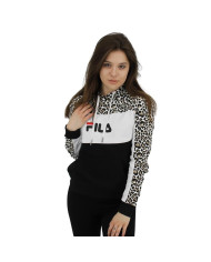 Bluza damska Fila AQILA AOP BLOCKED HOOD W 688780B230 Czarna - Sklep online Mastersport