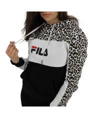 Bluza damska Fila AQILA AOP BLOCKED HOOD W 688780B230 Czarna - Sklep online Mastersport