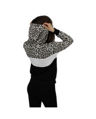 Bluza damska Fila AQILA AOP BLOCKED HOOD W 688780B230 Czarna - Sklep online Mastersport