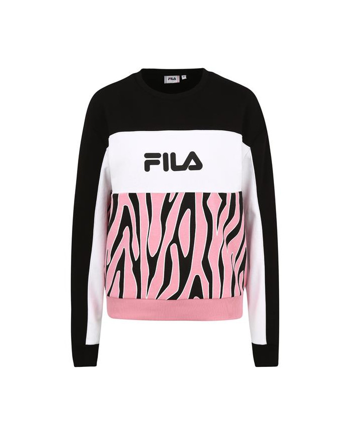 Bluza damska Fila EMERIN BLOCKED W 689125B441 Czarna - Sklep online Mastersport