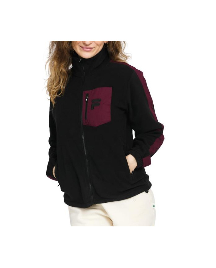 Kurtka damska Fila RINA FLEECE JACKET 689402B608 Czarna - Sklep online Mastersport