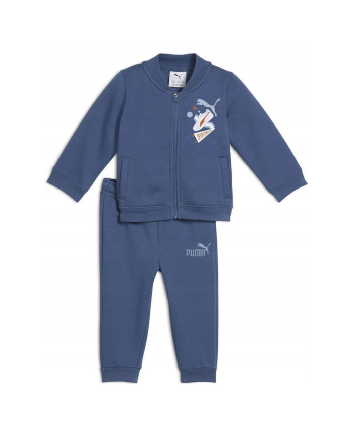 Dres dziecięcy Puma MINICATS FULL ZIP SET FL INF 68973280 Granatowy - Sklep online Mastersport