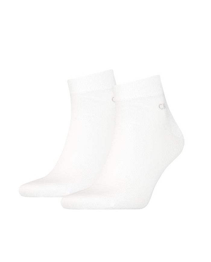 Skarpetki męskie Calvin Klein CK MEN QUARTER 2P 701218706002 Białe - Sklep online Mastersport