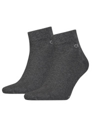 Skarpetki męskie Calvin Klein CK MEN QUARTER 2P 701218706005 Szare - Sklep online Mastersport