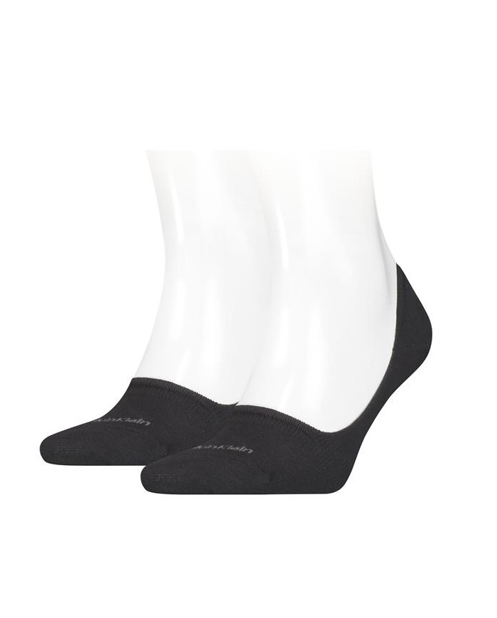 Skarpetki męskie Calvin Klein CK MEN FOOTIE MID CUT 2P 701218708001 Czarne - Sklep online Mastersport